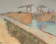 The Langlois Bridge at Arles with Road alonside the Canal (nn04) Vincent Van Gogh